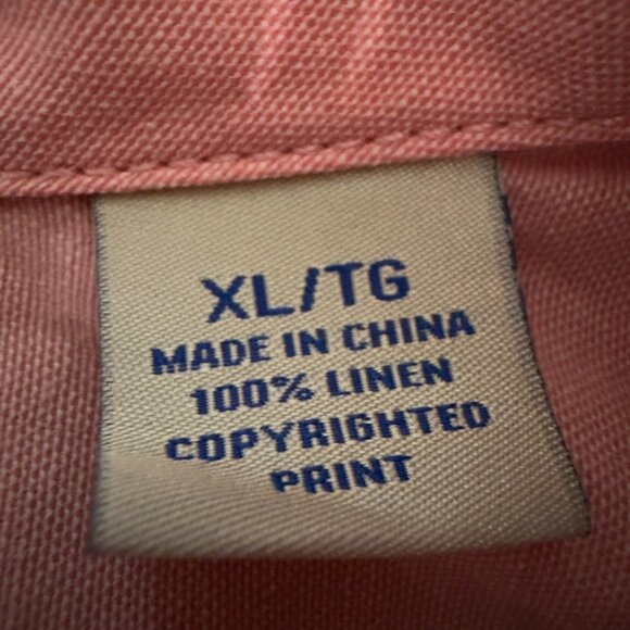 Tommy Bahama Relax Blue Watercolor Floral Linen Shirt – Size XL - Picture 5 of 14